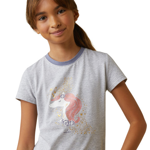 Ariat Childrens Imagine S/S Tee (10043738) Heather Grey [SD] 