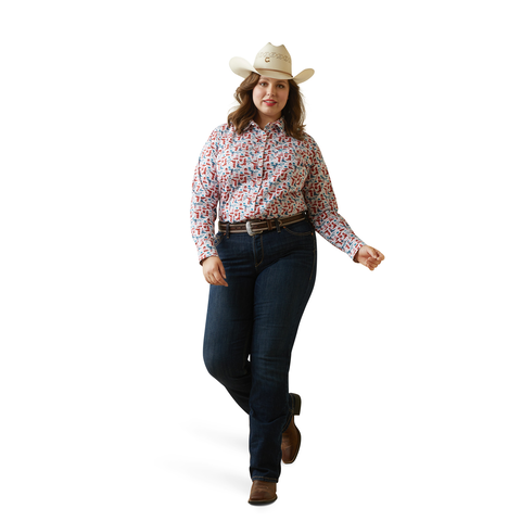 Ariat Womens REAL Kirby Stretch L/S Shirt (10043477) Blazin Boots [SD]