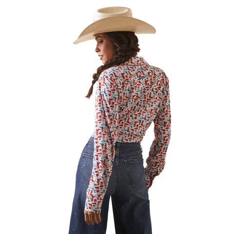 Ariat Womens REAL Kirby Stretch L/S Shirt (10043477) Blazin Boots [SD]