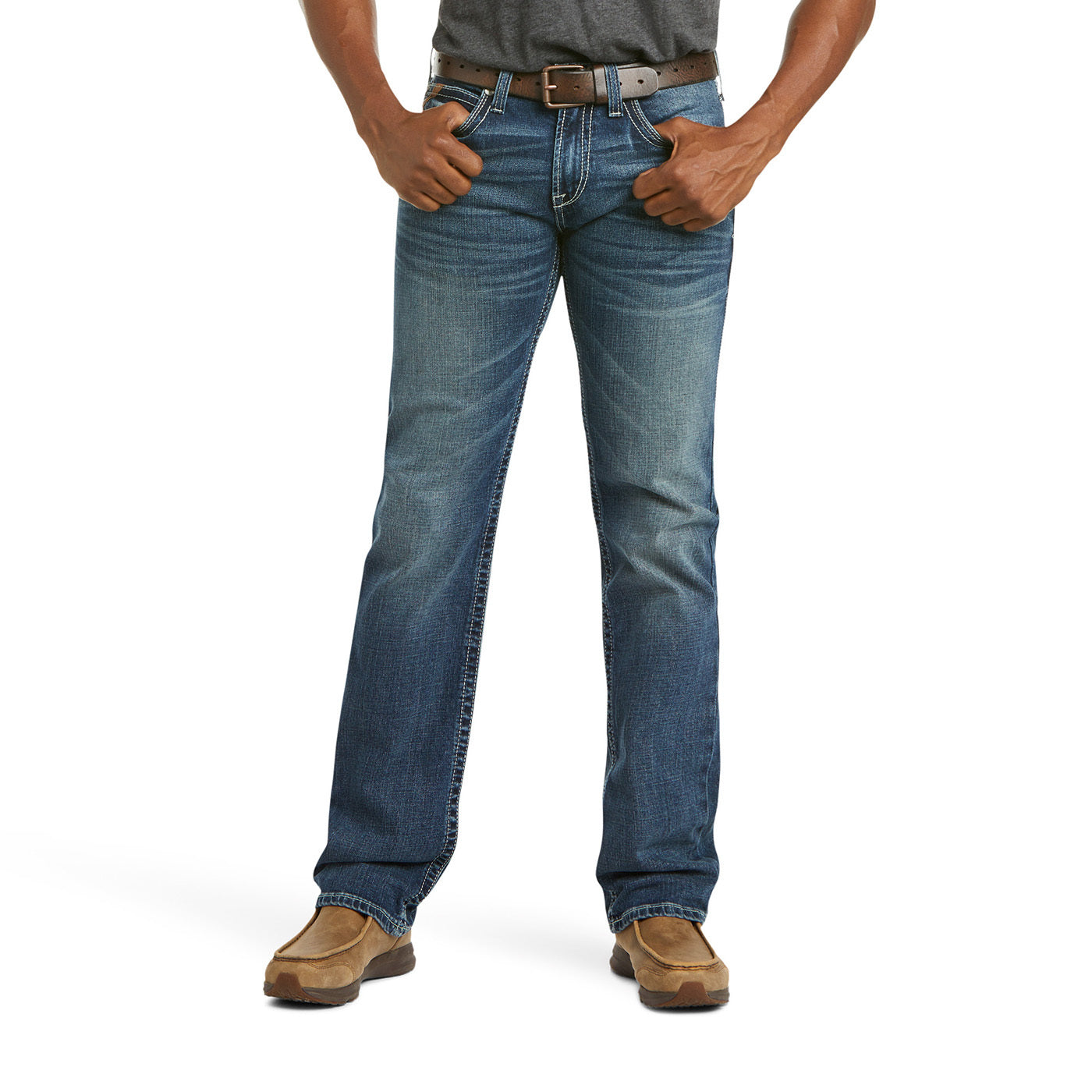 Ariat Mens M7 Rocker Coltrane Straight Jeans (10027748) Silverton 
