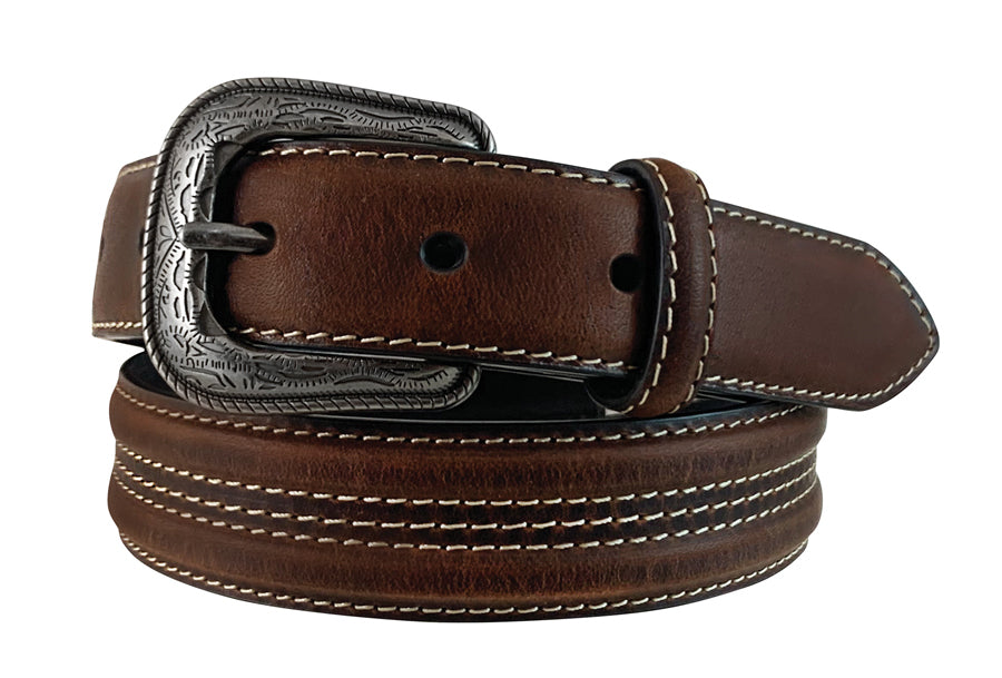 Roper Boys 1.1/4" Top Grain Leather Belt (1771300) Brown [SD]