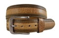 Roper Mens 1.1/2" Distressed American Bison Leather Belt (9561500H) Brown [SD]