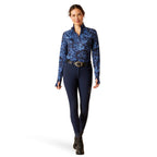 Ariat Womens Lowell 2.0 1/4 Zip Skivvy (10046602) Stormy Skies [SD]