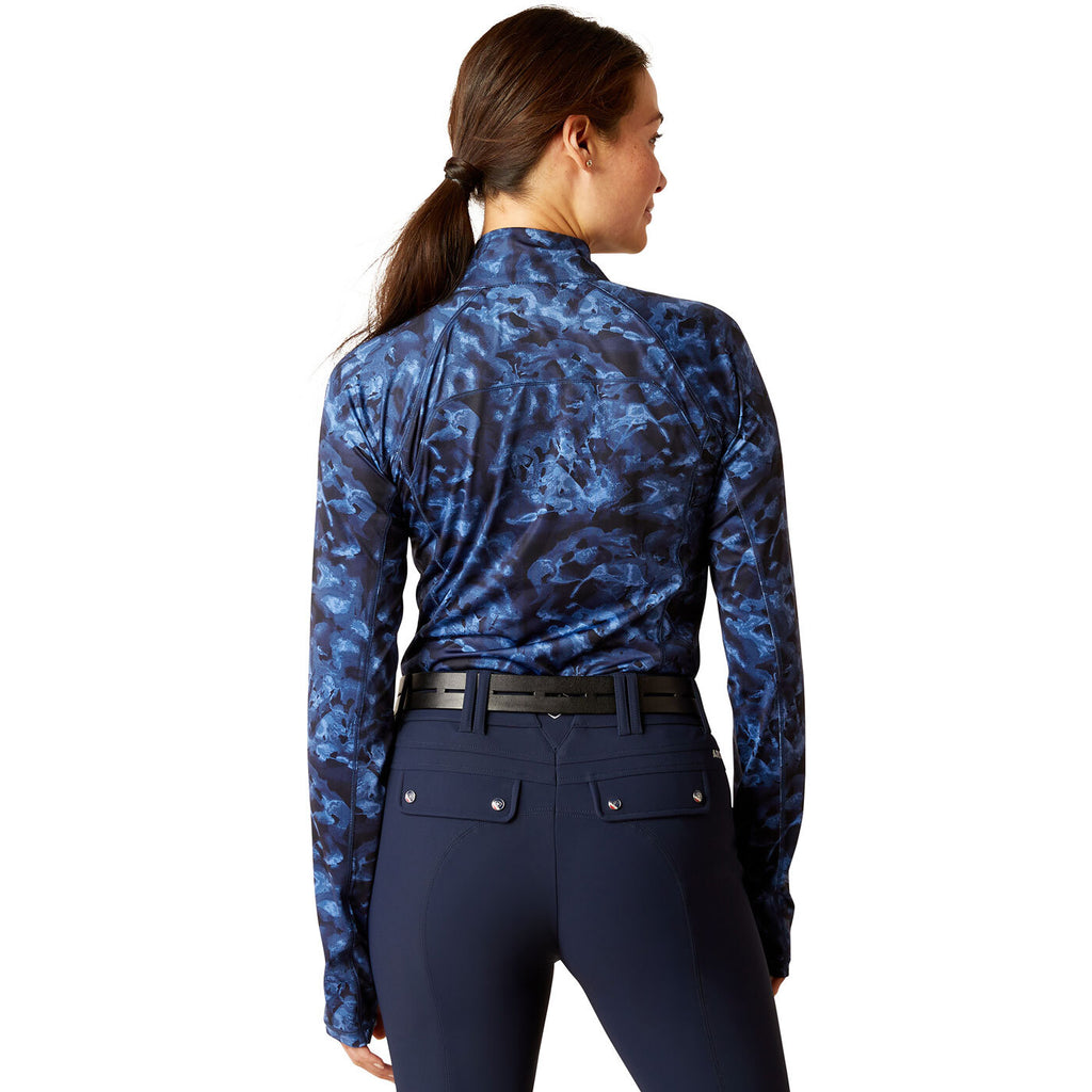 Ariat Womens Lowell 2.0 1/4 Zip Skivvy (10046602) Stormy Skies [SD]