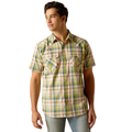 Ariat Mens Hinston Retro Snap S/S Shirt (10051307) Sandshell [SD]