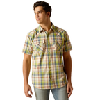 Ariat Mens Hinston Retro Snap S/S Shirt (10051307) Sandshell [SD]