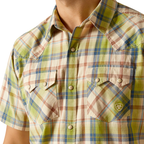 Ariat Mens Hinston Retro Snap S/S Shirt (10051307) Sandshell [SD]