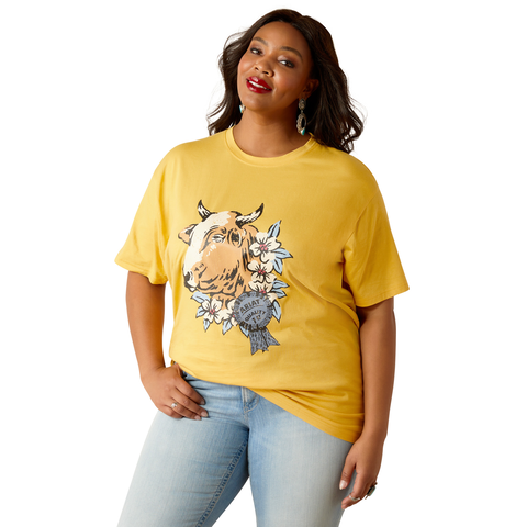 Ariat Womens 1st Prize S/S Tee (10051300) Ochre [SD]