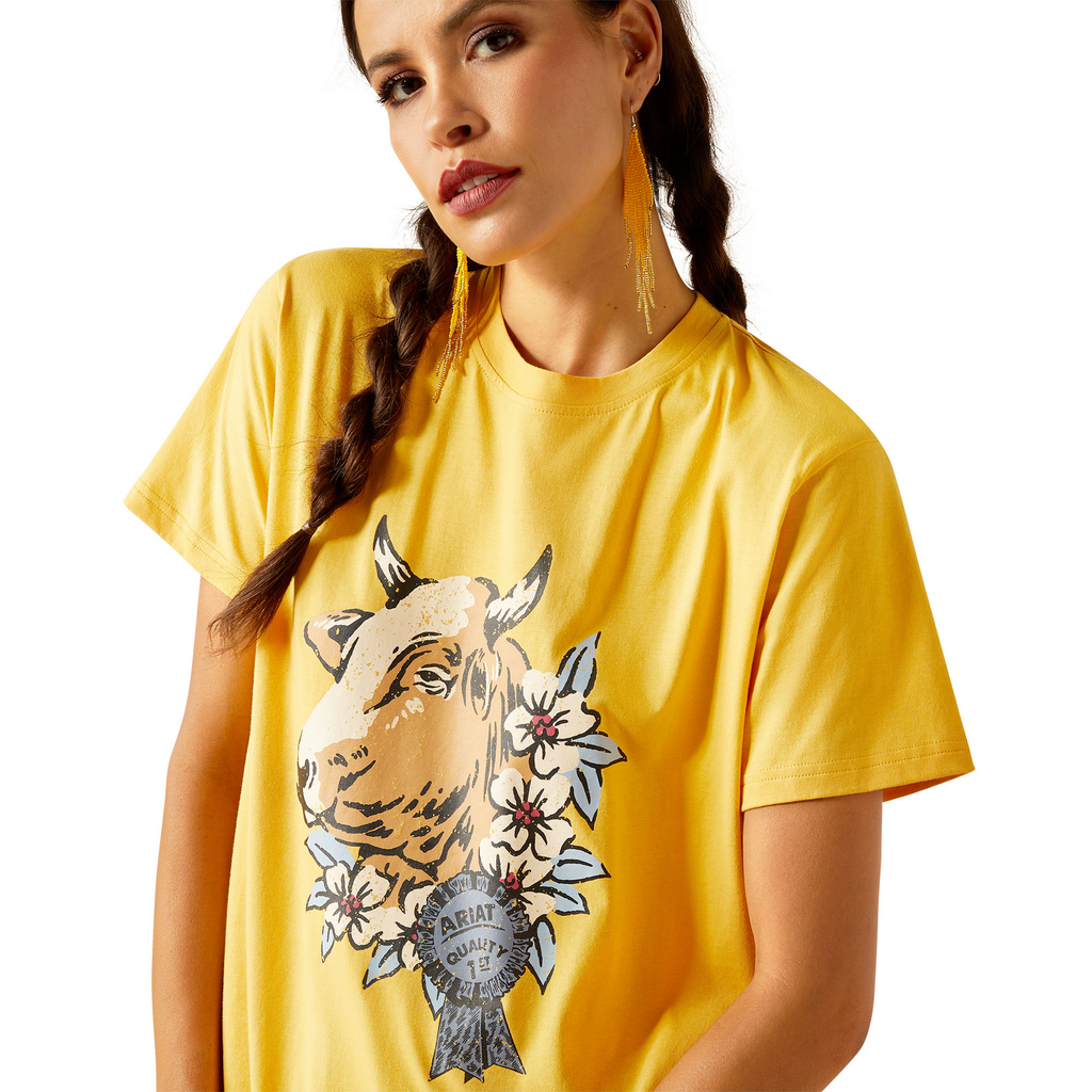 Ariat Womens 1st Prize S/S Tee (10051300) Ochre [SD]