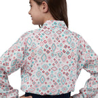 Roper Girls Five Star Collection L/S Print Shirt (80590409) Multi [GD]