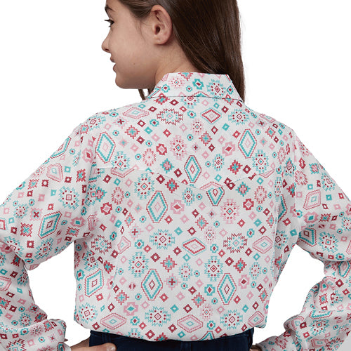 Roper Girls Five Star Collection L/S Print Shirt (80590409) Multi [GD]