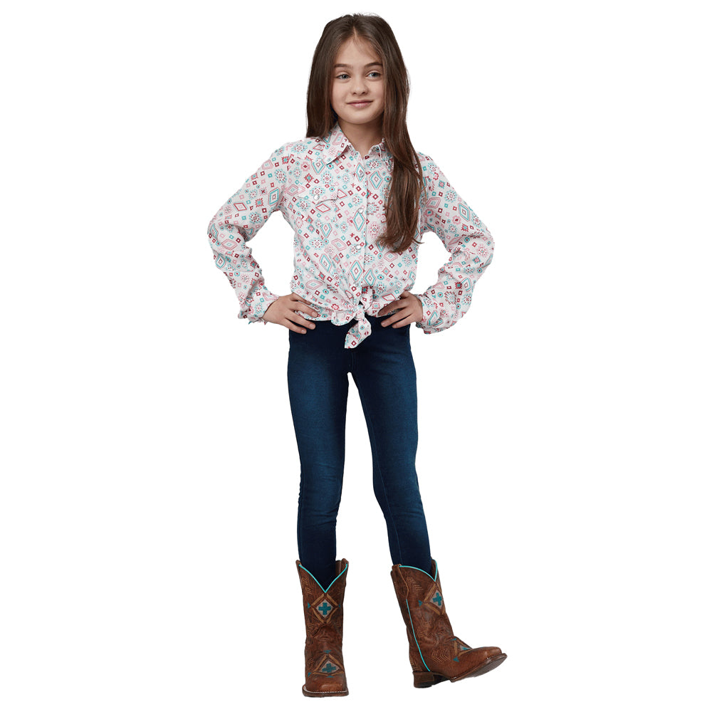 Roper Girls Five Star Collection L/S Print Shirt (80590409) Multi [GD]