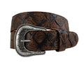 Roper Mens 1.1/2" Leather Pirarucu Belt (8671500) Embossed Cognac [SD]