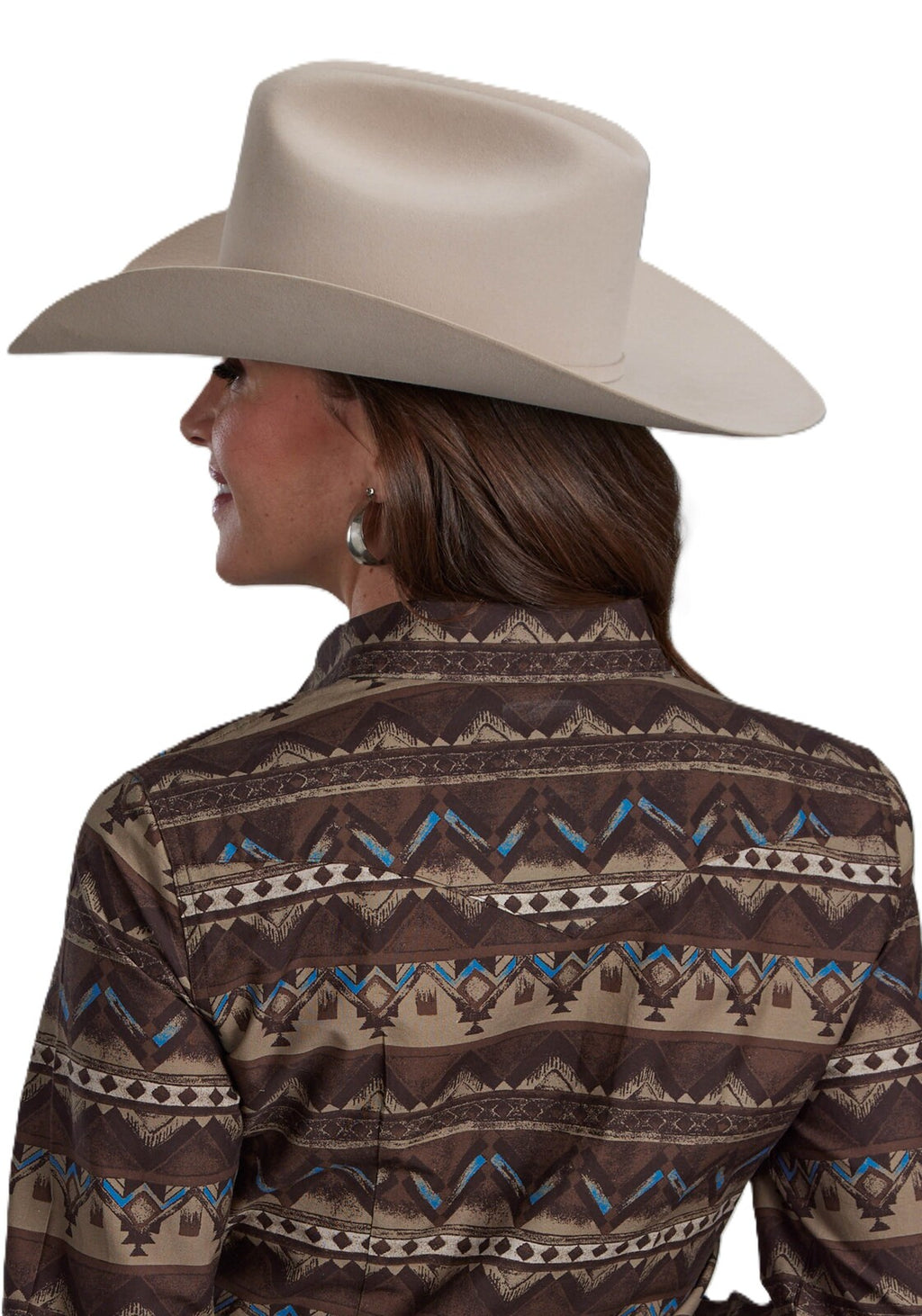 Roper Womens West Made Collection L/S Shirt (50067637) Print Brown [SD]