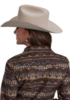 Roper Womens West Made Collection L/S Shirt (50067637) Print Brown [SD]