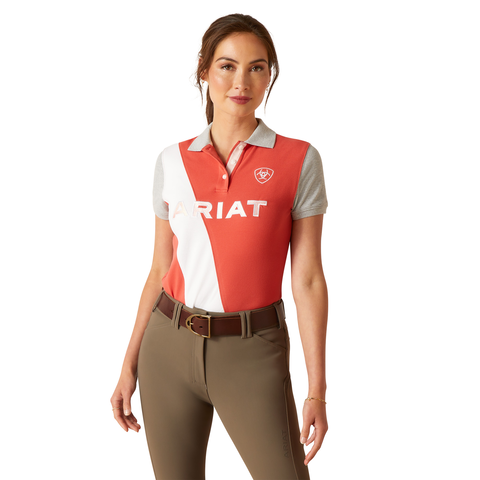 Ariat Womens Taryn S/S Polo (10048840) Baked Apple [SD]