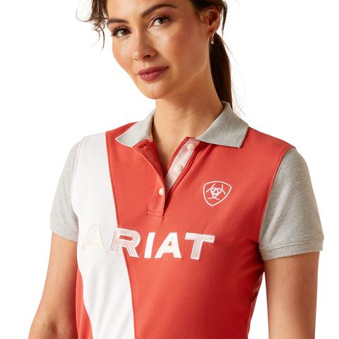 Ariat Womens Taryn S/S Polo (10048840) Baked Apple [SD]