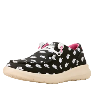 Ariat Womens Hilo Slip On Shoes (10053764) Doodle Midnight Cowboy Hat [SD]