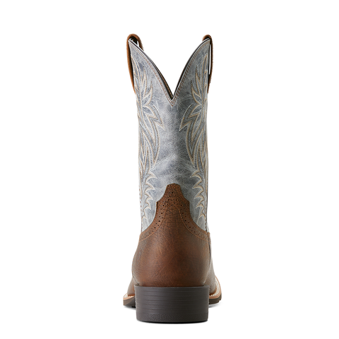 Ariat Mens Sport Western Wide Square Toe Boots (10053731) Earth/Glacier Blue