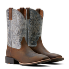 Ariat Mens Sport Western Wide Square Toe Boots (10053731) Earth/Glacier Blue
