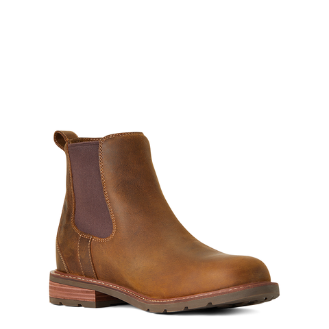 Ariat Mens Wexford H2O Western Boots (10034032) Weathered Brown