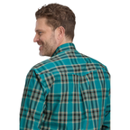 Roper Mens Amarillo Collection L/S Shirt (01378036) Plaid Green