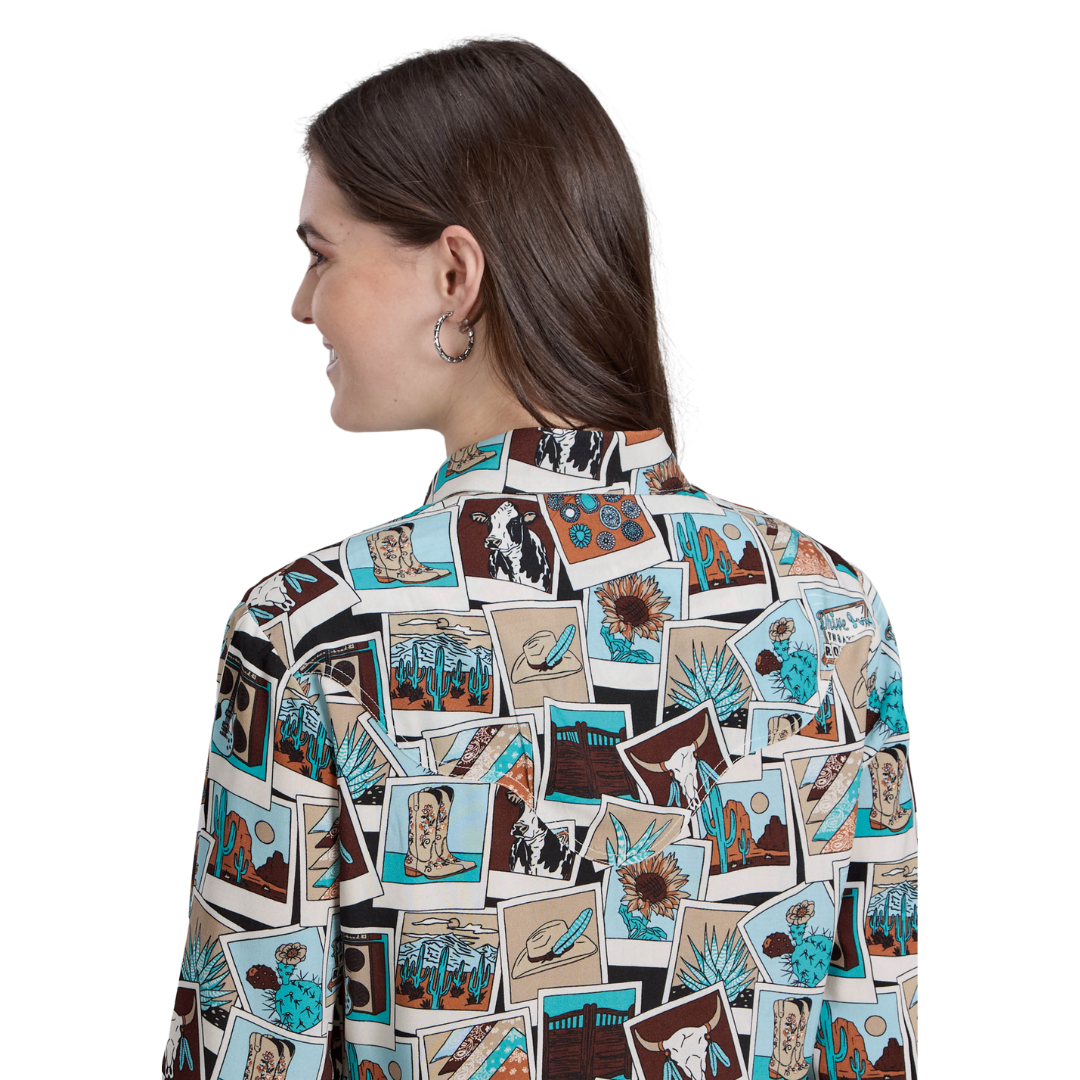 Roper Womens Five Star Collection L/S Print Shirt (50590184) Multi [SD]