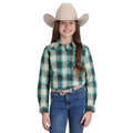 Roper Girls Amarillo Collection L/S Print (80278035) Plaid Brown [SD]
