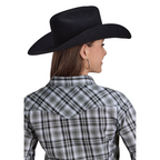 Roper Womens Karman Special Collection L/S Shirt (50016068) Plaid Grey [SD]