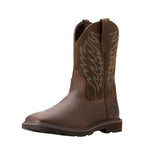Ariat Work Range Mens Groundbreaker Wide Square Toe Western Boots (10020059) Brown