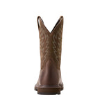 Ariat Work Range Mens Groundbreaker Wide Square Toe Western Boots (10020059) Brown
