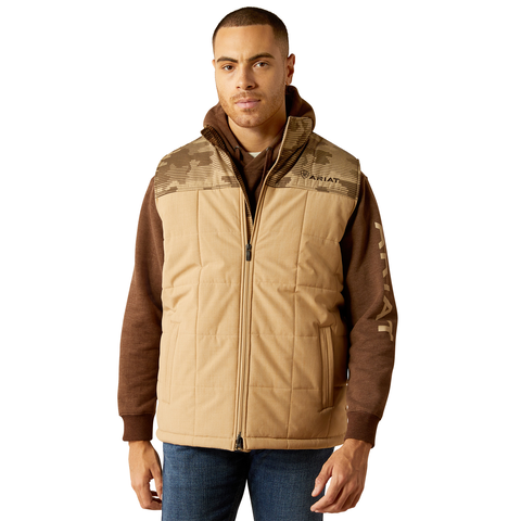 Ariat Mens Crius Insulated Vest (10052815) Cornstalk Heather