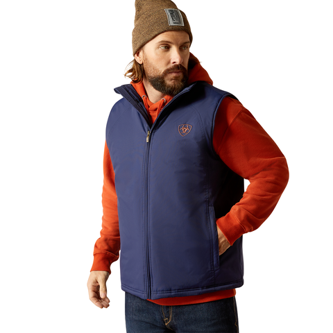 Ariat Mens Team Logo Insulated Vest (10052819) Medieval Blue