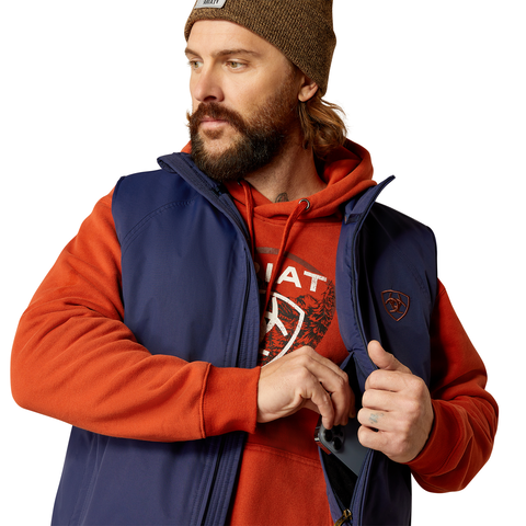 Ariat Mens Team Logo Insulated Vest (10052819) Medieval Blue