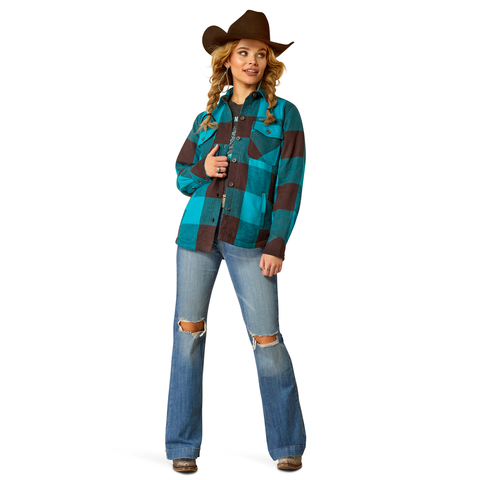 Ariat Womens Buffalo Plaid Shirt Jacket (10052870) Buffalo Plaid