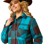 Ariat Womens Buffalo Plaid Shirt Jacket (10052870) Buffalo Plaid