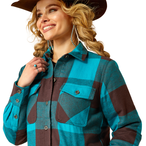 Ariat Womens Buffalo Plaid Shirt Jacket (10052870) Buffalo Plaid