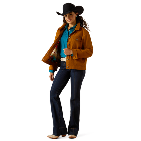 Ariat Womens Grizzly Rancher Jacket (10052600) Chestnut Horse
