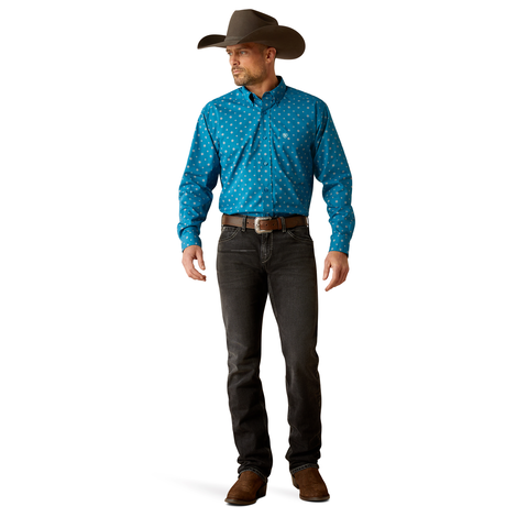 Ariat Mens Paxton L/S Shirt (10053869) Teal