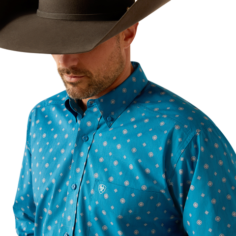 Ariat Mens Paxton L/S Shirt (10053869) Teal