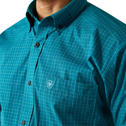 Ariat Mens Pro Series Porter L/S Shirt (10053873) Dark Teal