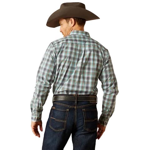 Ariat Mens Pro Series Piers Fitted L/S Shirt (10053922) Teal