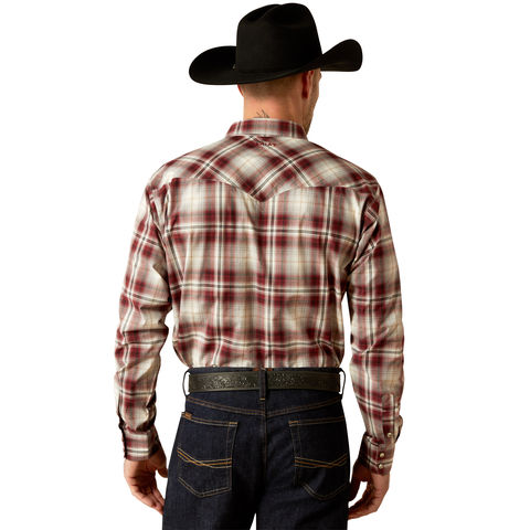 Ariat Mens Pro Series Walt L/S Snap Shirt (10053913) Red