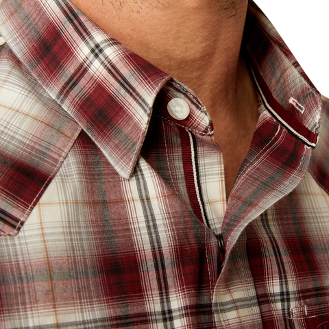 Ariat Mens Pro Series Walt L/S Snap Shirt (10053913) Red