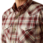Ariat Mens Pro Series Walt L/S Snap Shirt (10053913) Red
