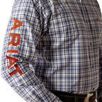 Ariat Mens Pro Series Team Orion L/S Shirt (10054059) Navy/Orange