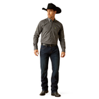 Ariat Mens Team Obi Fitted L/S Shirt (10054052) Black/Green