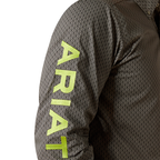 Ariat Mens Team Obi Fitted L/S Shirt (10054052) Black/Green