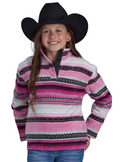Roper Girls Fleece Pullover Jumper (28250098) Print Pink [SD]