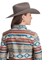 Roper Womens West Made Collection L/S Shirt (50067252) Print Brown [SD]